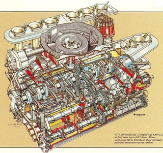 A Porsche flat engine, but not a boxer engine